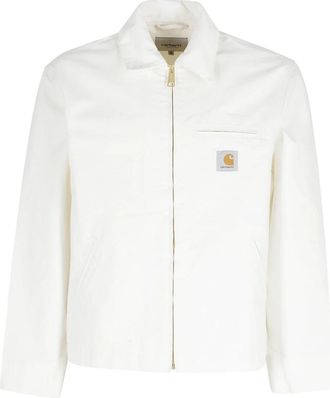 Carhartt Work in Progress Detroit Jacket - Heren - Zomerjassen - Wit - M - Katoen - Jassen