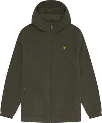 Lyle & Scott Jassen, Heren, Groen, S, Softshell Fleece Back Jas