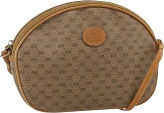 Gucci Pre-owned Cross Body Bags, female, Beige, Size: ONE SIZE Pre-owned Vintage Shoulder Bag