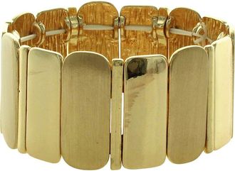 Olivia Welles Fine Lines Stretch Bracelet in Gold at Nordstrom Rack