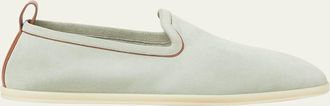Loro Piana Mens Venice Walk Suede Loafers