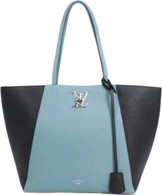 Louis Vuitton Pre-owned Tote Bags, female, Blue, Size: ONE SIZE Pre-owned Leather Tote Bag