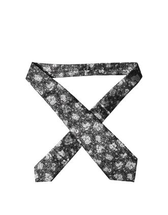 Dolce & Gabbana Floral Silk Necktie - Black