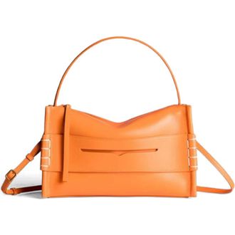 J.W.Anderson Small Loafer Leather Handbag in Bright Orange at Nordstrom