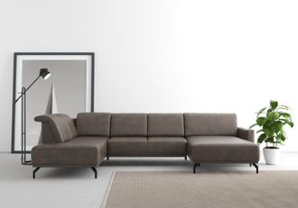 Sit&more Wohnlandschaft »Bailando U-Form« wahlweise mit Kopfteilverstellung und Vorziehsitz, motorisch