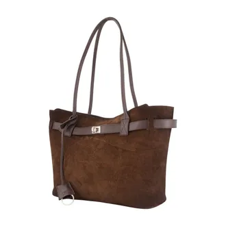 Balenciaga Womens Tote Brown Calfskin