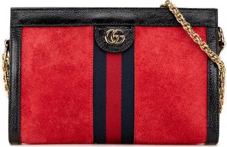 Gucci Pre-owned Gucci Small Suede Ophidia Chain Crossbody 503877 520981