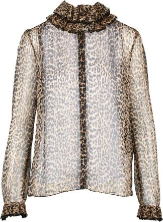 Saint Laurent Dames, Blouses & Shirts, Beige, Maat: XL Zijde