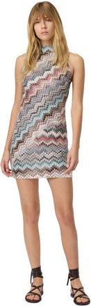 Missoni Mini Dress With Halter Neckline And Raschel Detailing in Multicoloured at Nordstrom, Size 40 It