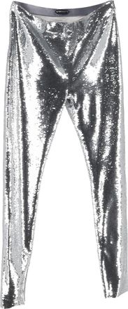 Tom Ford Sequined Leggings in Silver Polyamide