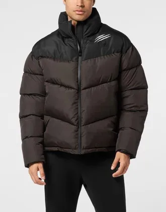 Plein Sport Training Puffer Jacket Men in Black at Nordstrom, Size Xxx-Large Eu