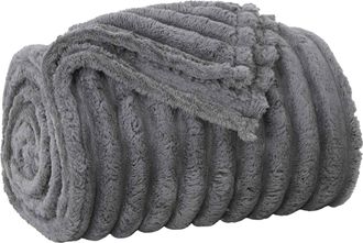 vidaXL Manta Gris Oscuro 150 X 130 Cm 0,51 Kg Lana Vidaxl