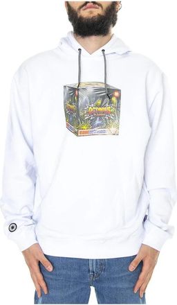 Octopus Hoodie - Heren - Hoodies - Wit - M - Katoen - Hoodies & sweatvesten