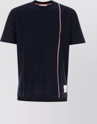 Thom Browne cotton jersey rwb stripe short-sleeve t-shirt
