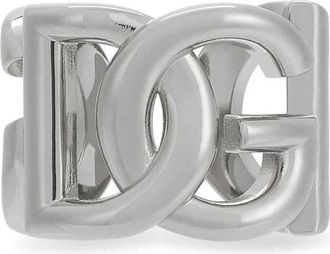 Dolce & Gabbana Chunky Band Zilver-tone Ring - Heren - Ringen - Grijs - M - Accessoires