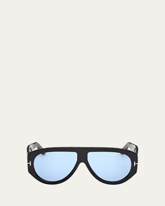 Tom Ford Bronson 60MM Acetate Pilot Sunglasses