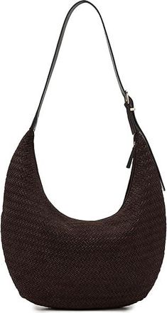Madewell Essentials Curve Shoulder Shoulder Womens Handbags Dark Carob, Leather/Suede