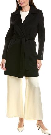 Sofiacashmere Doubleface Notch Lapel Wool & Cashmere-Blend Coat