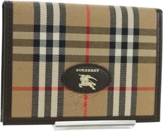 Burberry Pre-owned Wallets, female, Beige, Size: ONE SIZE Pre-owned Card Case