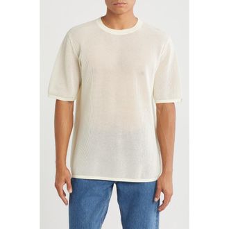 Rag & Bone Payton Cotton Crewneck Knit T-Shirt in Ivory at Nordstrom Rack, Size Small