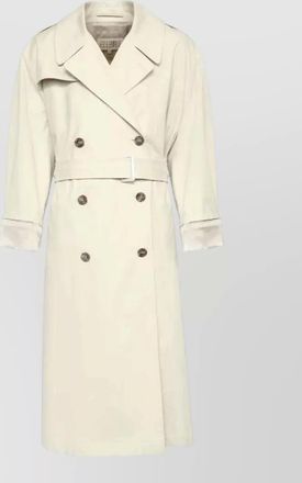 Maison Margiela cotton double-breasted belted trench coat