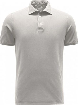 Fedeli Polo Shirt Korte Mouw Licht Grijs - Heren - Polos - Grijs - M - Katoen - Tops