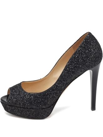 Jimmy Choo London Dahlia glitter pumps - Black