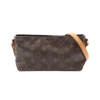 Louis Vuitton Pre-owned Shoulder Bags, female, Brown, Size: ONE SIZE Pre-owned Trotter Monogram Shoulder Bag