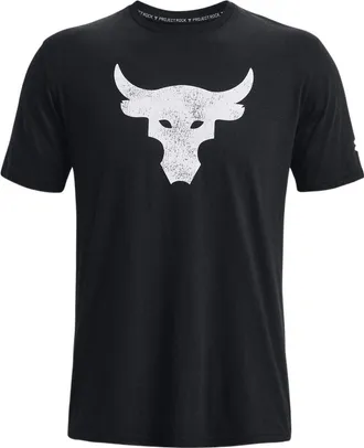 Under Armour Project Rock Brahma Bull Short Sleeve T-shirt Black Ivory 1361733-003