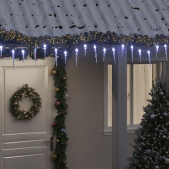 vidaXL Luz De Car&aacute;mbano Navide&ntilde;a (200 Led, Blanco Fr&iacute;o, 20 M, Acr&iacute;lico, Pvc) Vidaxl
