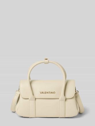 Valentino Handbags Handtasche mit Label-Applikation in Ecru, Größe 1