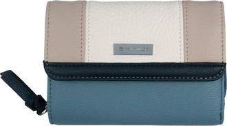 Tom Tailor Geldb&ouml;rse TOM TAILOR Juna, Damen, blau, Polyurethan, colorblocking, gepflegt, kontrastfarbene Details, mehrfarbig, Kleinlederwaren Geldb&ouml;rse, aus soft