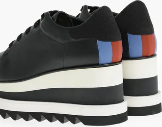 Stella McCartney Sneakers ELYSE in Pelle Vegan con Zeppa Bicolore 8cm Stella McCartney