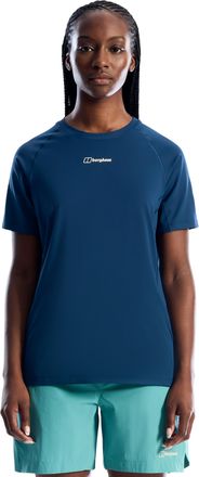 Berghaus T-Shirt BERGHAUS BOWBURN TECH TEE AF, Damen, Gr. XXL, hale navy, Jersey, Obermaterial: 94% Polyester, 6% Elasthan, normal, Rundhals, Shirts T-Shirt, m
