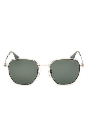 BMW 54mm Sunglasses in Gold /Green Polarized at Nordstrom Rack