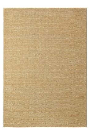 Wecon Home Alfombra de lana con relieve beige arena 200x300
