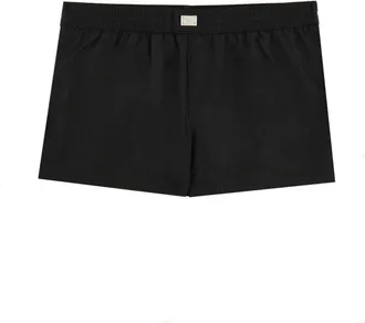 Dolce & Gabbana Logo Plaque Swim Shorts - Black