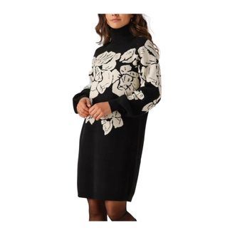 Object Object, Dames, Jurken, Zwart, Maat: XS Viscose