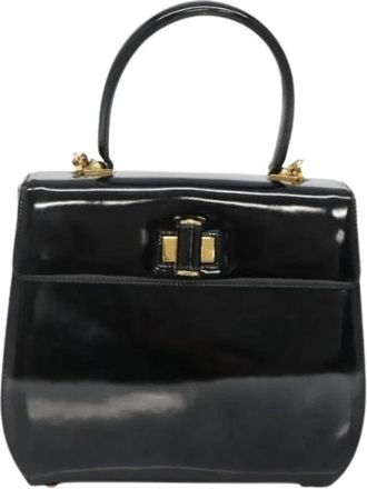 Ferragamo Pre-owned Handtas - Dames - Vintage Handtas - Zwart - ONE Size - Leer - Vintage