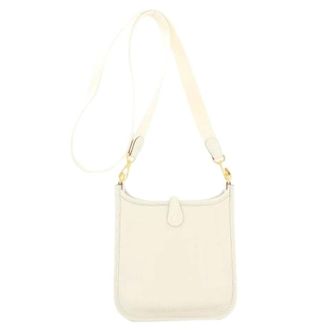 Herm&egrave;s Pre-owned Vintage Shoulder Bag - Dames - Pre-owned - Wit - Maat: ONE Size Leer