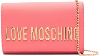 Love Moschino logo-lettering clutch bag - Pink