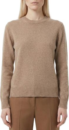 Max Mara Beige Crew Neck Sweater