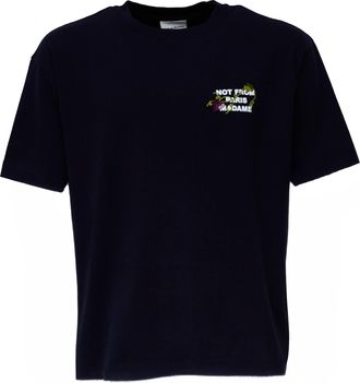 Dr&ocirc;le de Monsieur Vine Embroidered Heavy Jersey T-Shirt