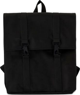Rains MSN adjustable strap backpack - unisex - Polyester - One Size - Black