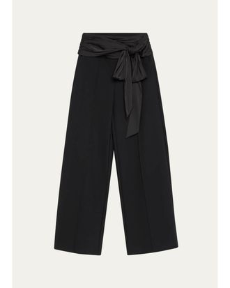 Cinq &agrave; Sept Romilly Cummerbund Wide-Leg Trousers