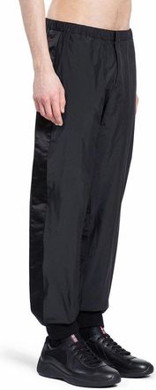 Prada Mens Black Nylon Joggers (workout Pants)