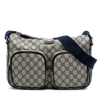 Gucci Pre-owned Gucci GG Supreme Double Pocket Crossbody Ladies S7XUX9JHVCVOO65D