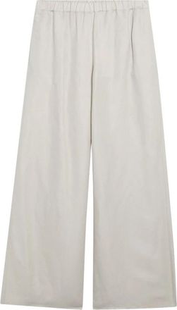 Max Mara Pantalone Lungo - Dames - Wijde Broeken - Beige - XS - Broeken