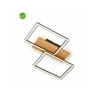 Briloner led Lampada da soffitto Lampada da soffitto in legno Soggiorno Dimmerabile Camera da letto Retroilluminazione