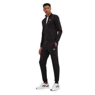 Emporio Armani Train Core ID FZ Trainingspak - Heren - Sport - Zwart - Maat: 3XL Katoen